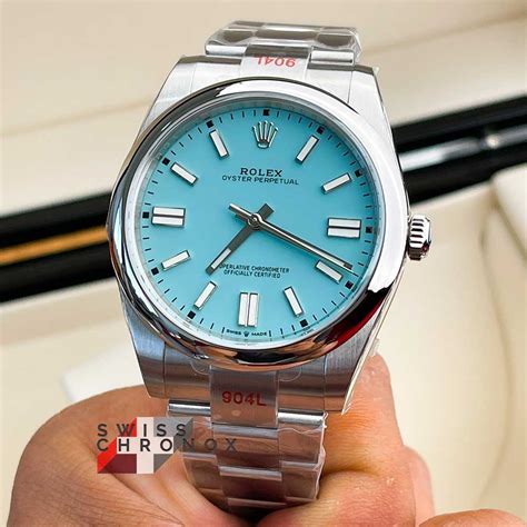 rolex oyster perpetual 41mm turquoise tiffany blue|rolex oyster perpetual 41mm blue.